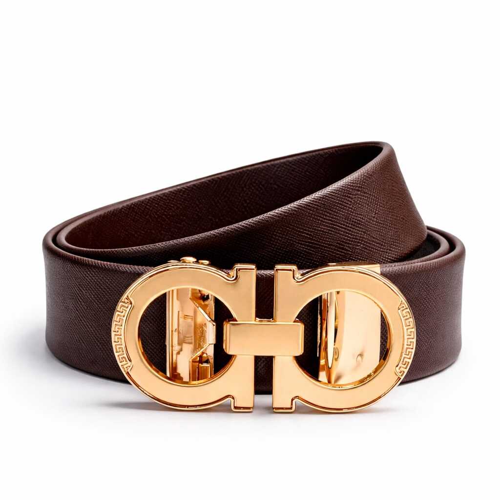 Gold Buckle Belt - Premium Men Belt