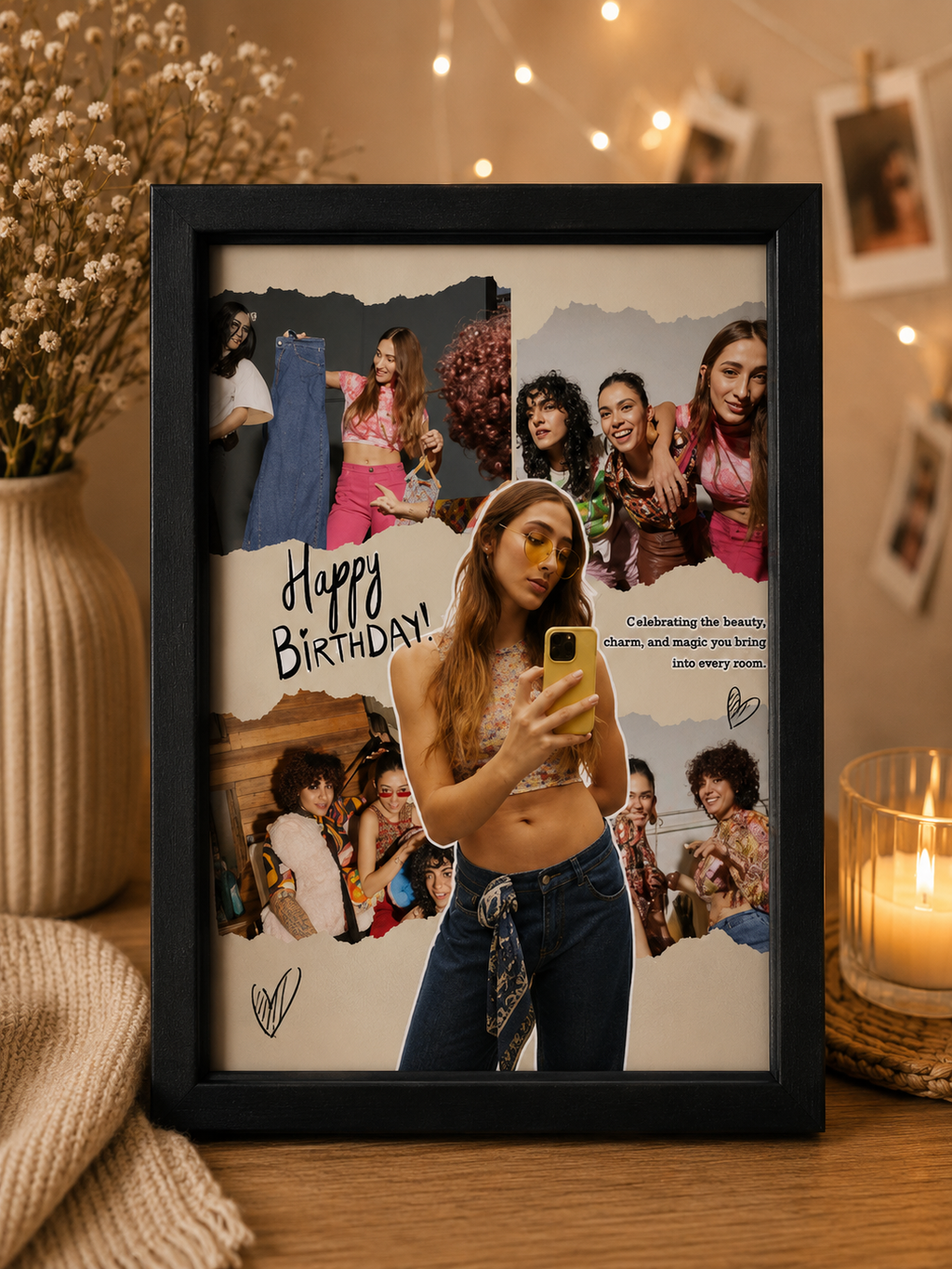 Birthday Collage of 5 Photos