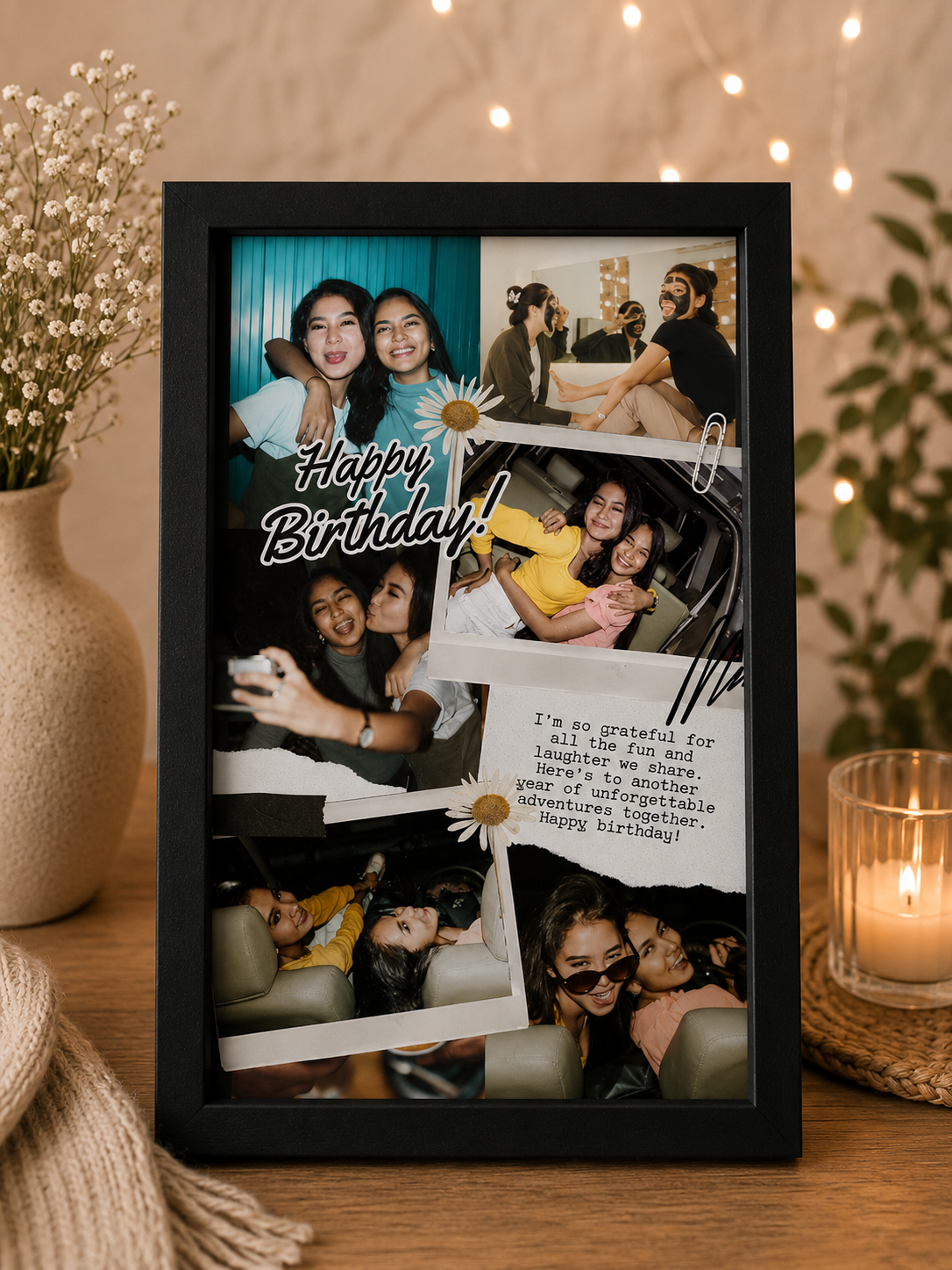 Birthday Collage Of 6 Photos