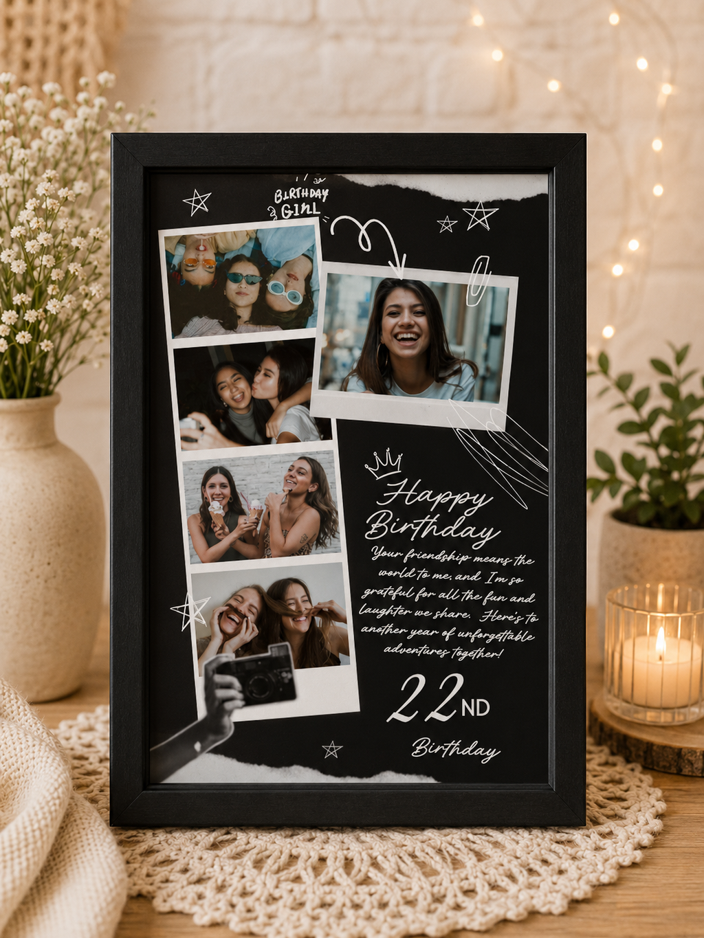 Birthday Collage of 5 Photos