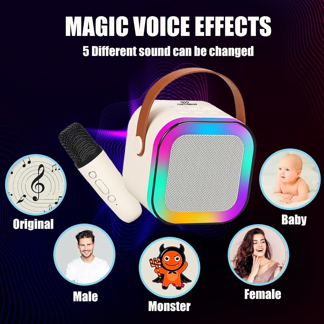 Rechargeable Karaoke Mic with Speaker
