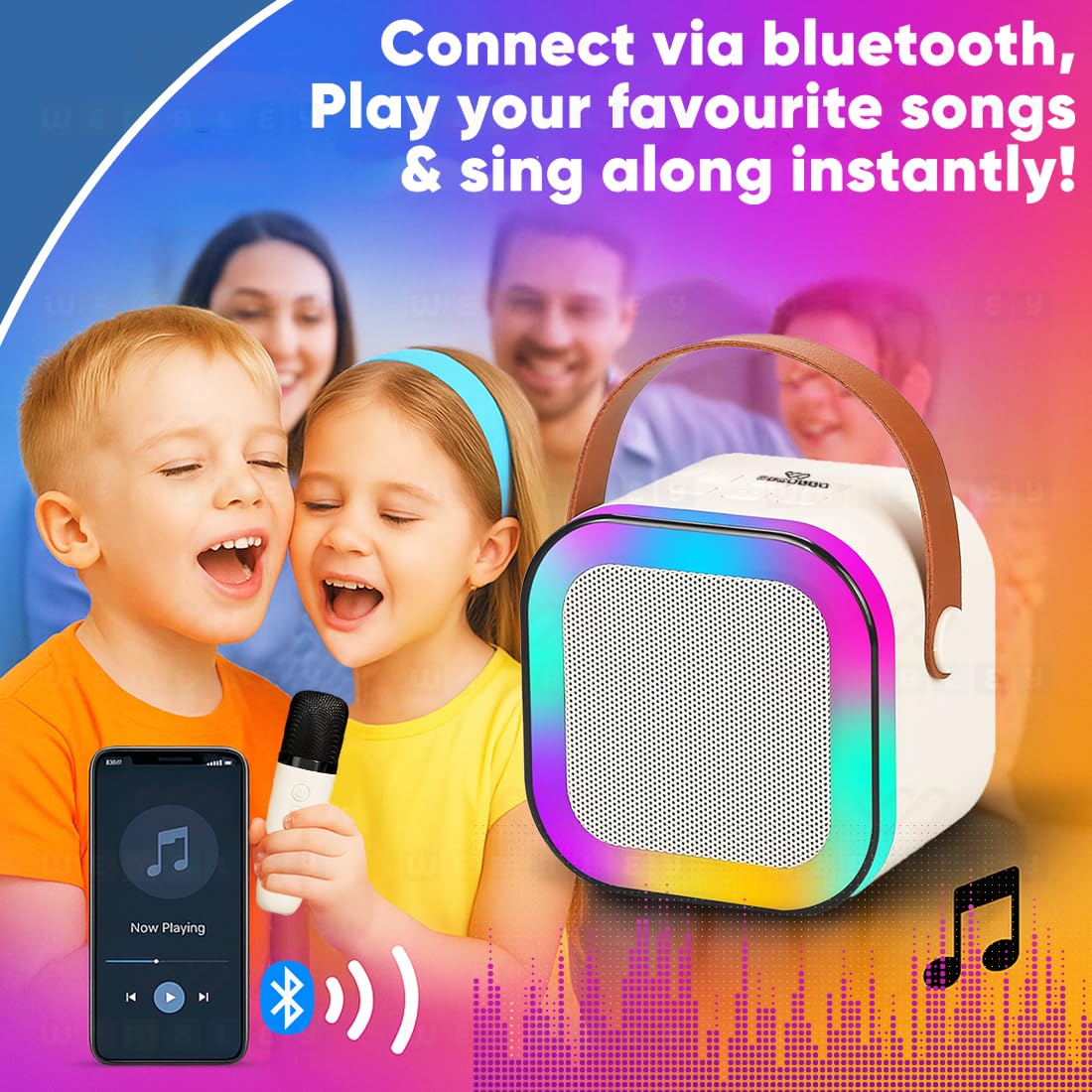 Rechargeable Karaoke Mic with Speaker