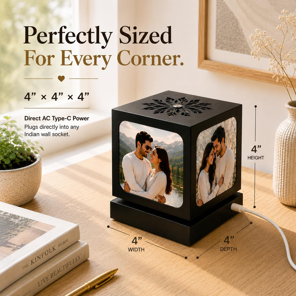 Personalized Rotating Photo Lamp
