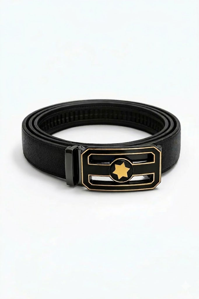 Gun Metal Rachet Belt