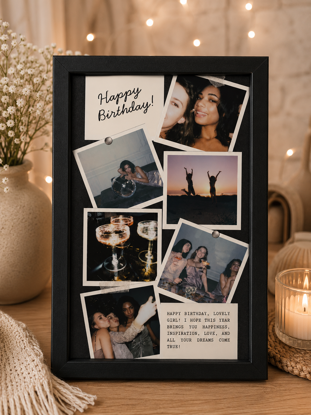 Birthday Collage Of 6 Photos