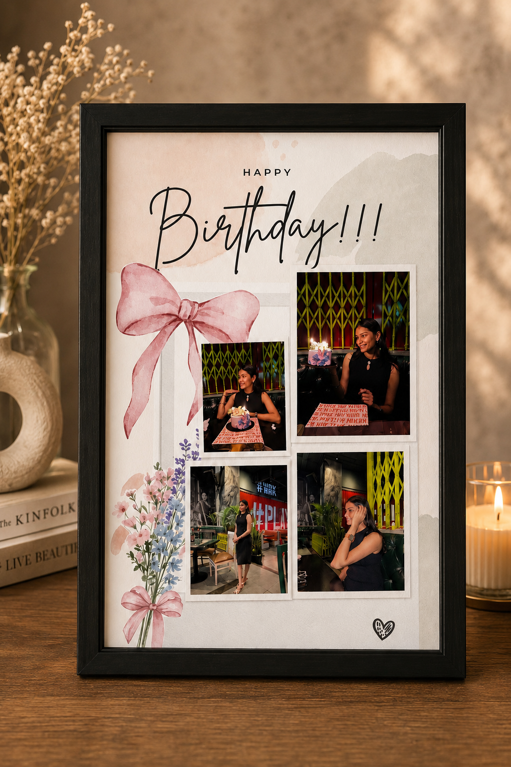 Birthday Collage Of 4 Photos
