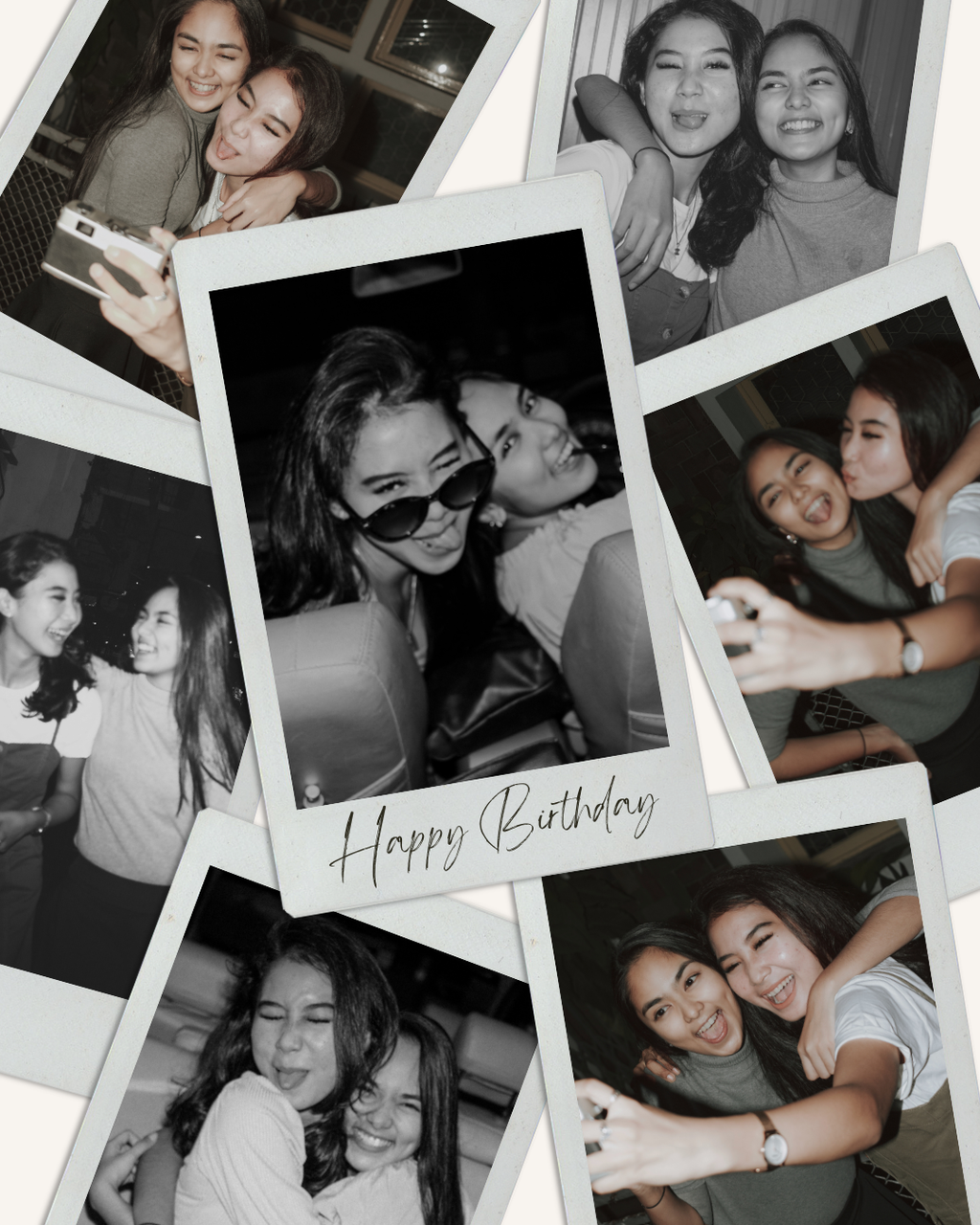 Birthday Collage of 7 photos