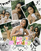Birthday Collage of 7 photos