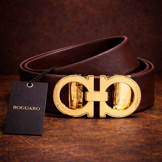 Gold Buckle Belt - Premium Men Belt