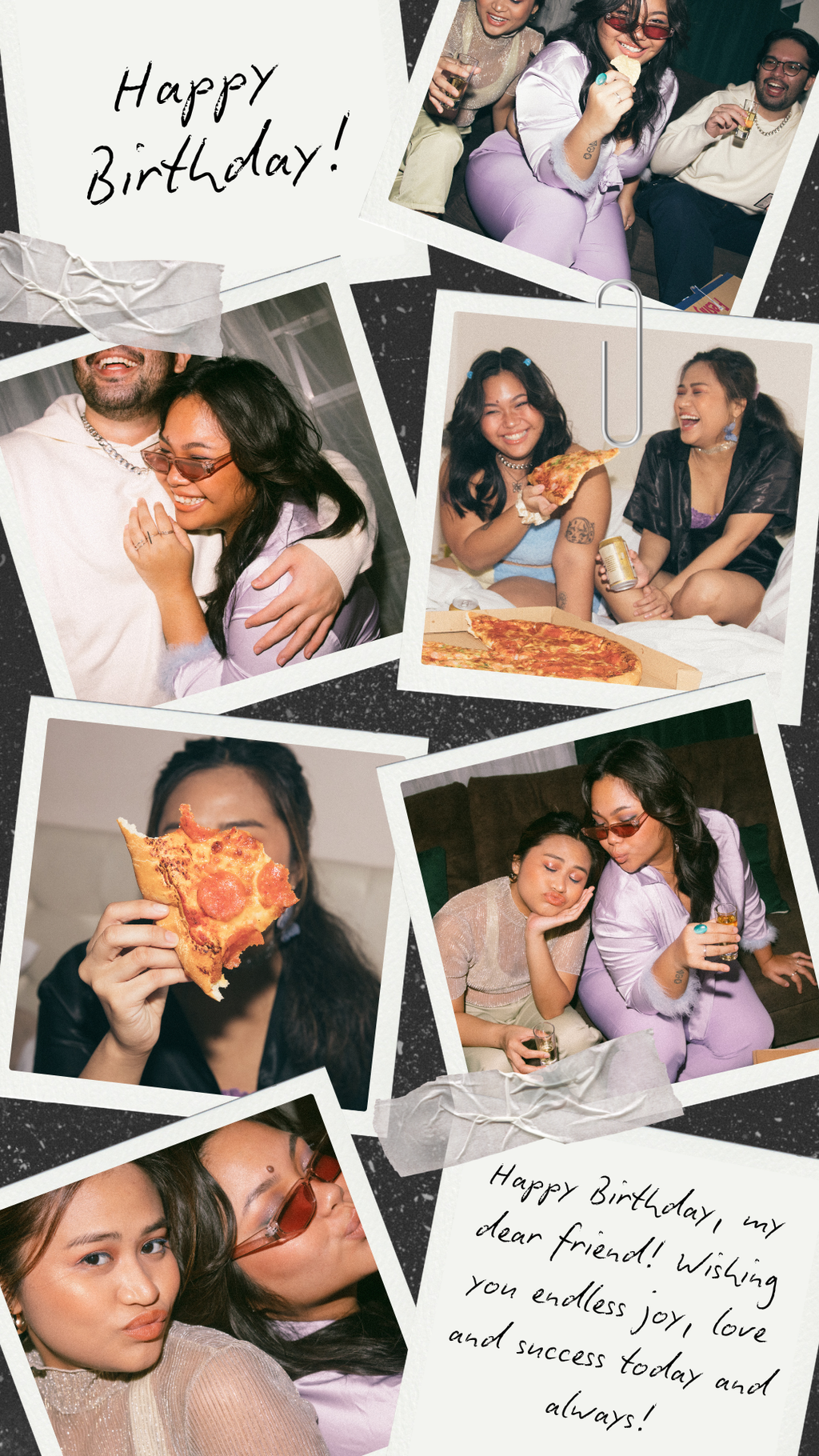 Birthday Collage of 7 photos
