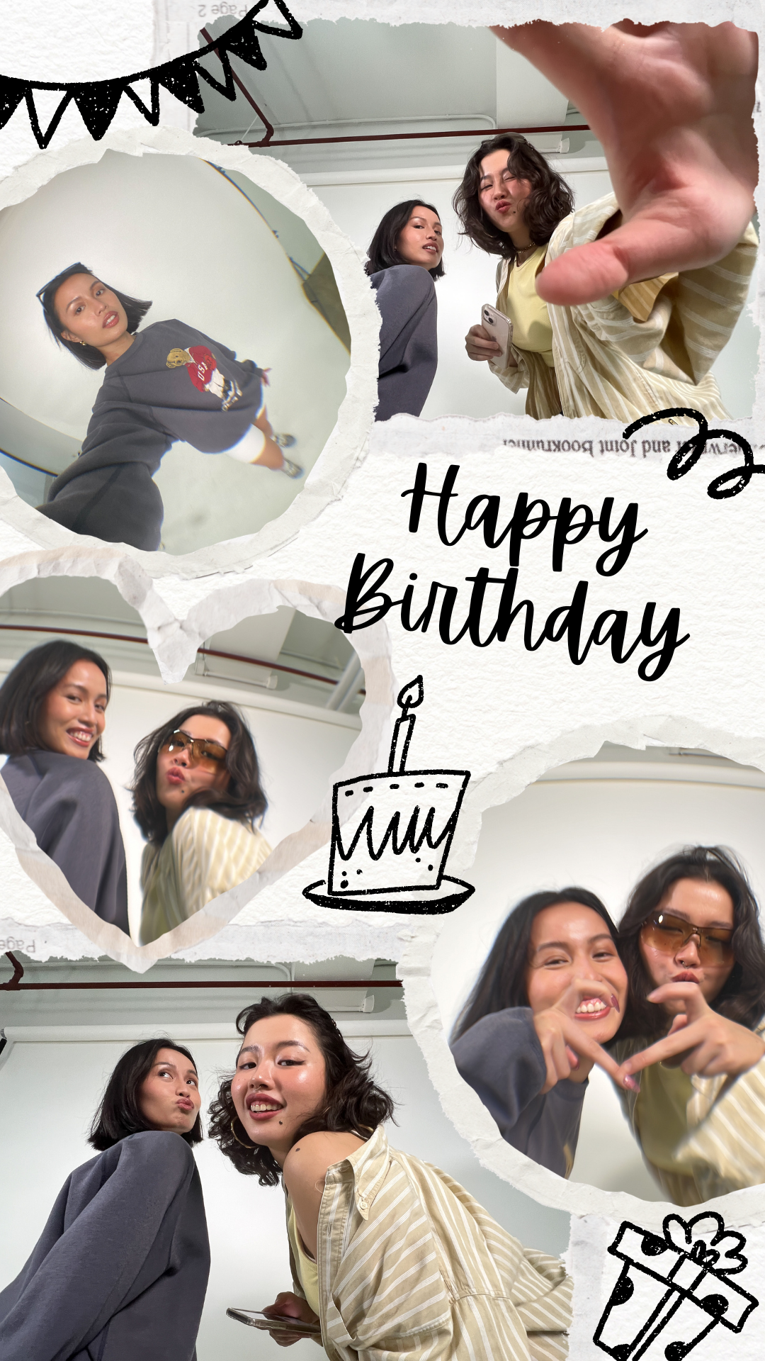 Birthday Collage of 7 photos