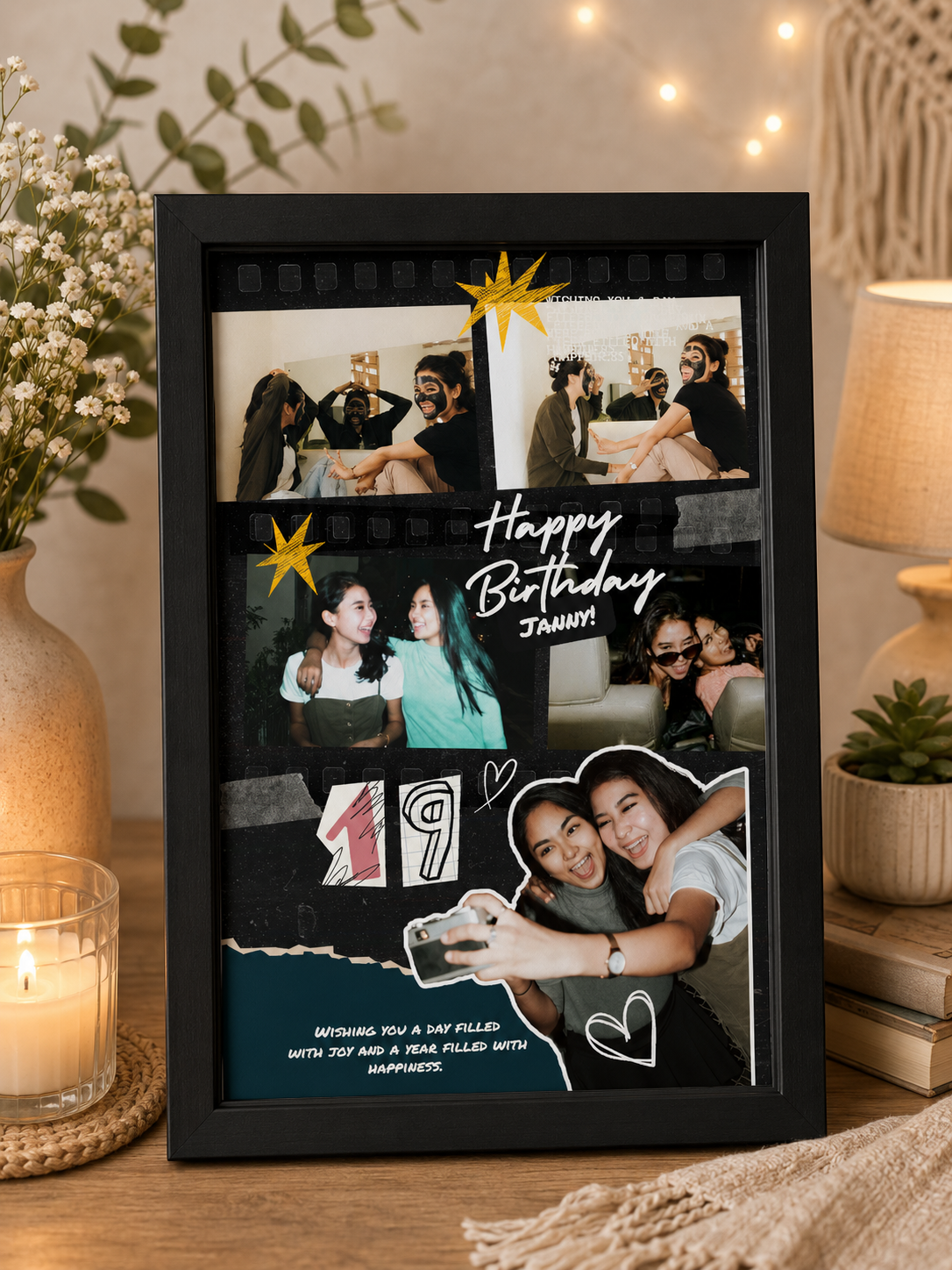 Birthday Collage of 5 Photos