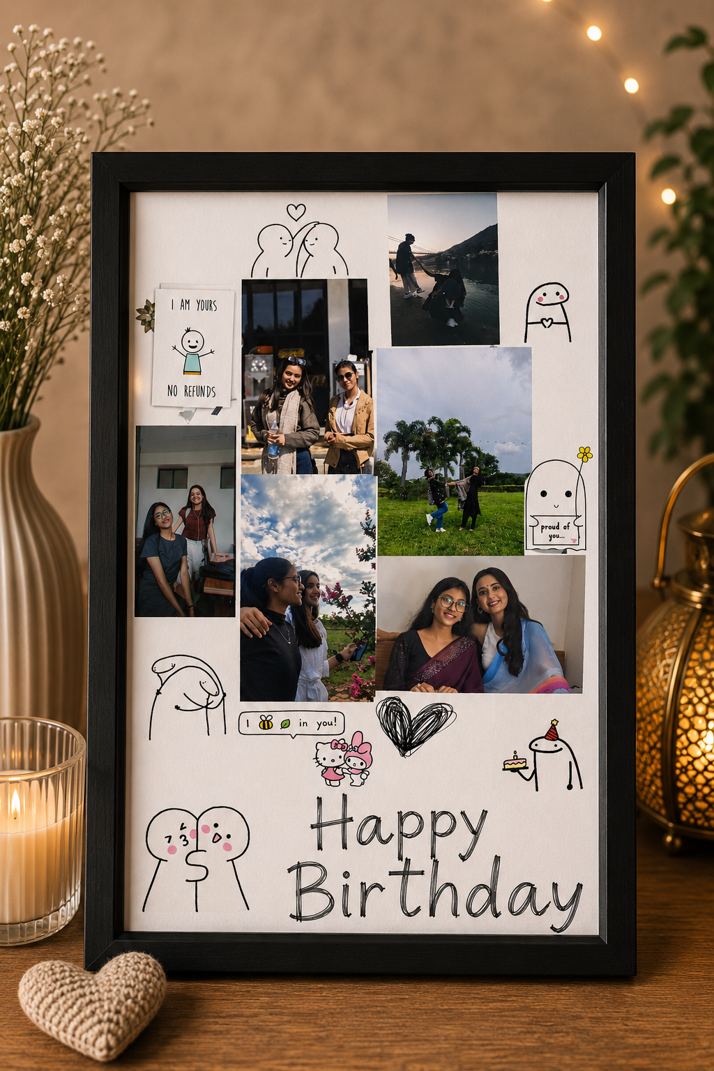 Birthday Collage Of 6 Photos