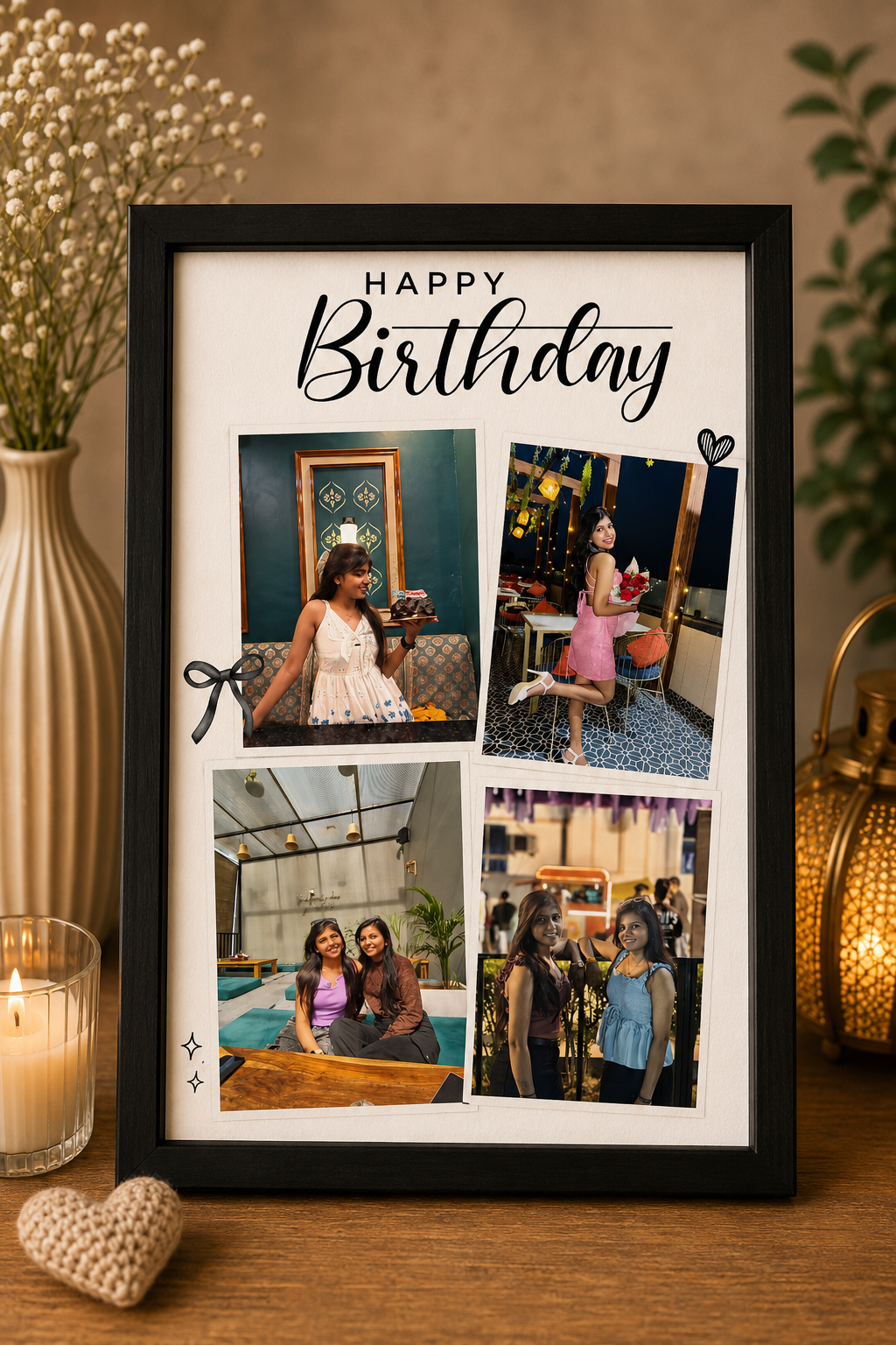 Birthday Collage Of 4 Photos